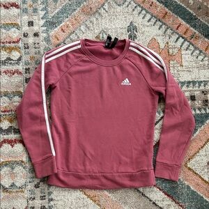 Adidas Rose Sweatshirt with White Accents